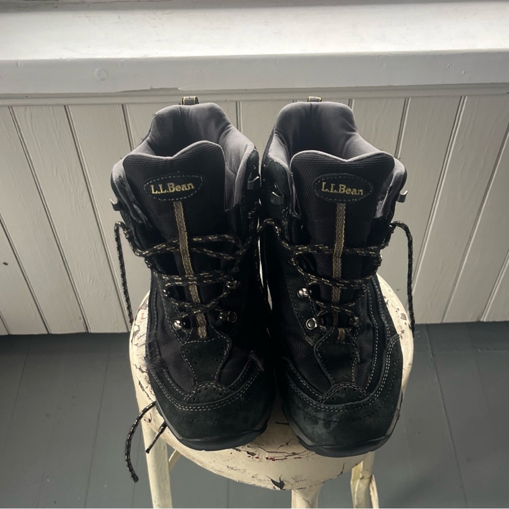 L.L. Bean Men's Black and Brown Boots